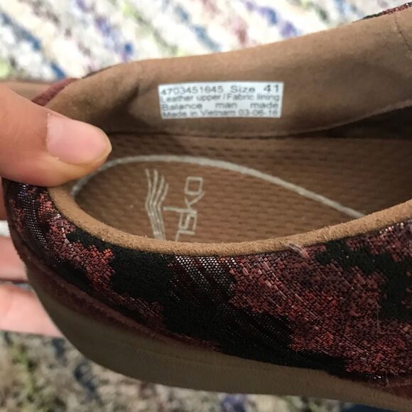 Dansko suede wine colored mules‎ - Picture 2 of 6